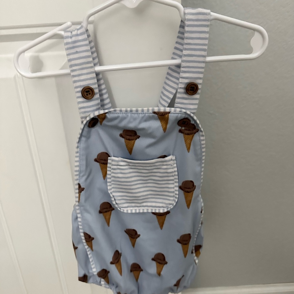 Ice Cream Print Kids One Piece